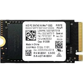 Resim Wd SN740 512GB M.2 Nvme 22X42 SSD 