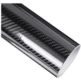 Resim Yifomall 5d Karbon Fiber Araç Kaplama Filmi - Siyah Vinil Koruma Ve Dekorasyon 200x50cm 