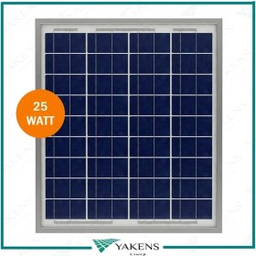 Resim 25W Watt Polikristal Güneş Paneli Lexron 