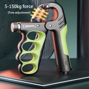 Resim 1pc Mekanik Sayısal Sıkma Gücü Eğitmeni, Ayarlanabilir 5-150Kg Direnç, El Egzersizi için Kas Eğitimi, PP Malzeme, Mavi/Yeşil/Mor, Güç Gerekmez, Ev ve Spor Salonu Kullanımı için Fitness Ekipmanı 