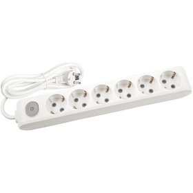 Resim Viko Multi-let 6'lı Anahtarlı Topraklı Çocuk Korumalı Grup Priz 5 Metre Beyaz - 90117605 