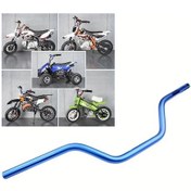 Resim Hightower Mavi 7/8" 22mm Dirt Bike Gidon - Ergonomik Kaymaz Tutuş, Korozyon Dirençli, Crf Yzf Kxf Klx Rmz Drz İçin 