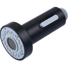 Resim Vilas West Siyah Banyo Mutfak Batarya Fonksiyonlu Musluk Başlığı 