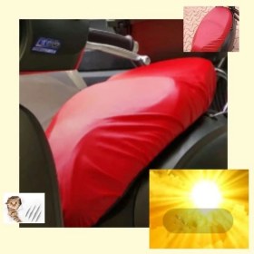Resim Vi Caro Altai f2 Max Motosiklet Sele Kılıfı Siyah Su Geçirmez Scooter Sele Kılıfı 