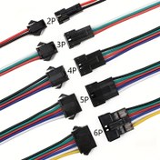 Resim 5 Takım 15cm 5.9in JST SM 2P 3P 4P 5P 6P Erkek Dişi Fiş ve Soket LED Şerit Işık Sürücü Bağlantı Hızlı Adaptör 