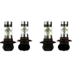 Resim Gemstone 4x 6000K Süper Beyaz H10 9045 9145 9140 100W 1200LM LED Sis Ampul Projektör Sürüş Drl (Yurt Dışından) 