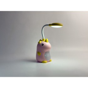 Resim bakgelal Sevimli Dinozor LED Masa Lambası – Esnek Boyunlu, Gece Lambası ve Okuma Işığı, Çocuk Odası 