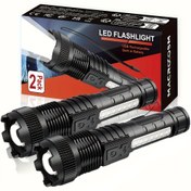 Resim 2 adet Taşınabilir LED El Feneri, USB Şarj Edilebilir Mini Fener, Kalem Tutucu Tasarım Şapka Tutucu Lamba, ABS Malzeme Çalışma Lambası, Yan Lambalar, Teleskopik Zoom, Kuyruk Manyetik Tasarım, Ticari Aydınlatma, Ev Kullanımı, Balıkçılık, Acil Aydınlatma için Uygun 