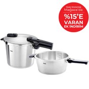 Resim Fissler Vitaquick Premium 6,0+3,5 Litre Düdüklü Tencere 