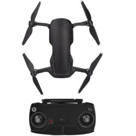 Resim Dji Mavic Air Için Siyah Karbon Grain Su Geçirmez Pvc Cilt Çıkartma Seti 