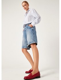 Resim Gönderi R Kırmızı Antik Hakiki Deri Loafer Ayakkabı Kırmızı 