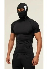 Resim Premium Reflektörlü Siyah Kar Maskesi Model 19 Balaklava Balaclava Motorsiklet Scooter Bisiklet Spor Diğer 