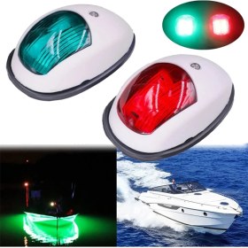 Resim Steellaar Navigasyon Işığı LED Tekne Yan Işığı Beyaz (Yurt Dışından) 