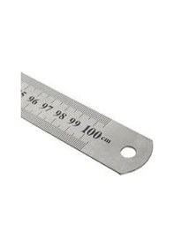 Resim Kraf 100 Cm Çelik Cetvel İnç Ölçülü 500g Gri 