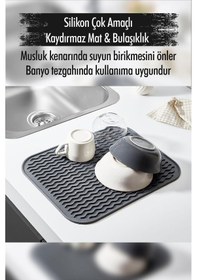 Resim Silikon Çok Amaçlı Kaydırmaz Mat & Bulaşıklık 28 36 Cm 