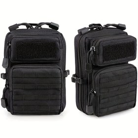 Resim 1 Adet Molle Çantası, EDC Alet Çantası Mini Bel Çantası 3 Günlük Sırt Çantası Tasarımı 