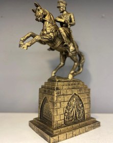 Resim Dekoratif Polyester Atatürk Heykeli Gold Eskitme 