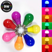 Resim Düğün Cadılar Bayramı Noel Parti Barı Ruhsal Ortam Dekorasyonu için 1 Paket A19 LED Renkli Işık Ampulleri, 9 Watt (60 Watt Eşdeğeri), E26 Tabanı 
