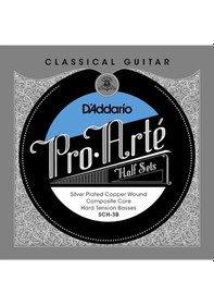 Resim D'addario Sch-3b Pro-arte Klasik Gitar Tel Seti Profesyonel Geleneksel Naylon Çekirdek, Gümüş Sargılı Bas Telleri, Sıcak Ton Karakteri Ve Üstün Akort Kararlılığı 