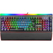 Resim KB-R97 X-Tracer RGB Red Switch TR Siyah Gaming Oyuncu Klavyesi Rampage