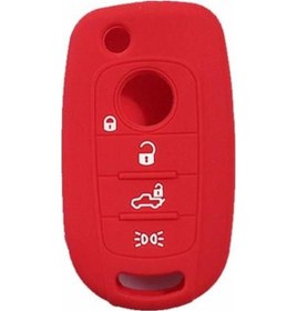 Resim Yeni Ürün ! Fiat Egea Uyumlu - Fiat 500X Silikon Anahtar Kılıfı Kabı (420753266) 