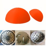 Resim DIY Seramik Sanat Araçları 1 adet - Yarım Küre & Yarı Daire Şekilli Seramik Kalıp - Kase ve Sepet Yapımı için, Seramik Okul Öğretim Aksesuarı 