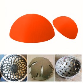 Resim DIY Seramik Sanat Araçları 1 adet - Yarım Küre & Yarı Daire Şekilli Seramik Kalıp - Kase ve Sepet Yapımı için, Seramik Okul Öğretim Aksesuarı 