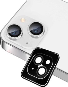 Resim Apple iPhone 13 Safir Temperli Cam Kamera Lens Koruyucu - Siyah 