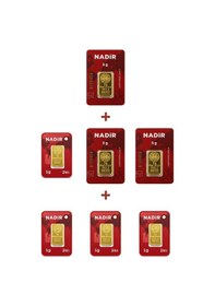 Resim Nadir Gold 24 Ayar 19 Gram Külçe Altın 3 Adet 5 Gram Külçe Altın + 4 Adet 1 Gram Külçe Altın 