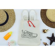 Resim MoyBag Spor Ayakkabı Baskılı Ham Bez Kese Çanta Bavul Düzenleyici Organizer Seyahat Kesesi 