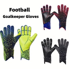 Resim Bir Çift Kaleci Eldiveni, Futbol Kaleci Eğitimi, Maç Futbol Ekipmanı, Lateks Malzeme (Size Seçim Yapabilmeniz İçin Üç Renk) 