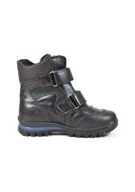 Resim Bayrak Hakiki Deri Siyah Cırtlı Trekking Erkek Çocuk Bot 26-30 Siyah 