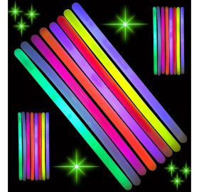Resim Karanlıkta Parlayan Fosforlu Glow Kalın Çubuk 30 cm 1 Adet 