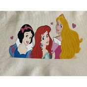 Resim Gönülden Tasarım 17x11 Cm Ütü Ile Yapışan Disney Prensesler Aplike Baskı Tişört Kot Baskı 