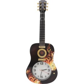 Resim Duvar Saati Sessiz Simülasyon Ukulele Şekilli Dekoratif Çalar Saat Yatak Odası Öğrenci Yurt Ofis 5681 Ukulele (46X17.5X4.5CM / 18.1x6.9x1.8in) (Yurt Dışından) 