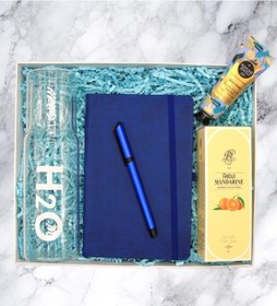 Resim Hediye Seti - H2o Başucu Sürahisi & Defter & Kalem & Krem 