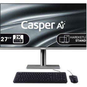 Resim CASPER Nirvana A97.255H-DF00R-V-G Intel Core Ultra 7-255H 32GB RAM 1TB NVMe SSD Windows 11 Pro All in one 