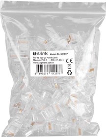 Resim S-lınk Sl-cob8p Rj-45 Konnektör 100 Lü Paket 