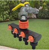 Resim Tongdashop 1 Adet 4 Yollu Hortum Diverter 4 Bağımsız Vana Çeşme Bağlantısı Bahçe Oto Yıkama 