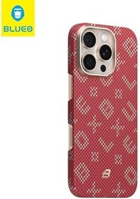 Resim Blueo iPhone 15 Pro Uyumlu MagSafe Özellikli Orijinal Karbon Gilded Tactile Aramid Fiber İnce Slim Kılıf 
