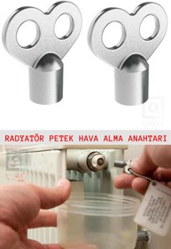 Resim abnturk 2 Adet Radyatör Hava Alma Anahtarı Purjör Petek Havlupan Kalorifer Su Boşaltma Anahtarı iki Adettir 