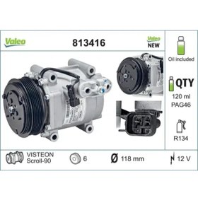 Resim Valeo KLIMA KOMPRESOR FORD FIESTA 1.4TDCI 0812 