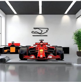 Resim Dekoratif Metal Sanatı Miami Grand Prix Metal Duvar Tablosu Formula 1 