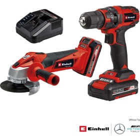 Resim Einhell Akülü Alet Seti TC-TK 18 Li Kit, Power X-Change (Lityum-İyon, vidalama TC-CD 18/35 Li + avuç taşlama TC-AG 18/115 Li, 1,5 Ah ve 3,0 Ah akü dahil) - 4257238 
