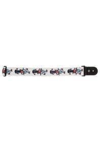 Resim Gitar Askısı 50mm Dokuma Stoked Skull 