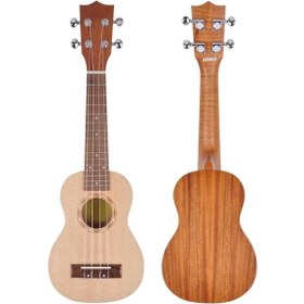 Resim Cremonia AU10L-21 Soprano Ukulele | 21 İnç Kompakt Kasa 