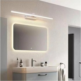 Resim Avize Berrak Modern Tasarım Beyaz Renk Gün Işığı Ledli Banyo - Mutfak - Salon LED Duvar Aplik 