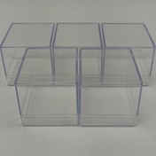 Resim Hobigram Düğün Malzemesi Plastik Kare Kutu Nikah Şekeri 60 Adet – Kına Eğlence Aksesuarı, Şık Tasarım – Kına 