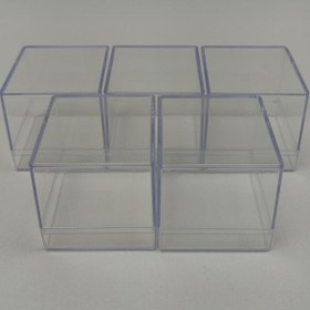 Resim Hobigram Düğün Malzemesi Plastik Kare Kutu Nikah Şekeri 60 Adet – Kına Eğlence Aksesuarı, Şık Tasarım – Kına 