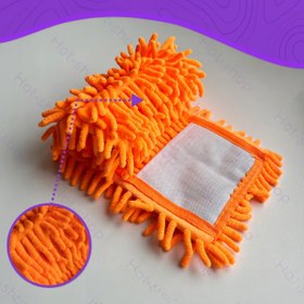 Resim ThenTech Kuru Islak Zeminde Fayans Laminant Yüzeylerde Kullanılabilen 40cm Mikrofiber Temizik Bezi 